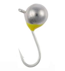 Мормышка вольфрамовая Viking Fishing Round+drop 0.65g 4mm Silver (5шт)